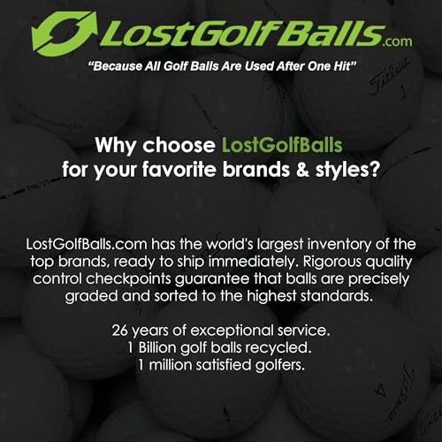 LostGolfBalls Titleist AVX Golf Balls, Near Mint Quality, Premium Used & Recycled, 72 Count