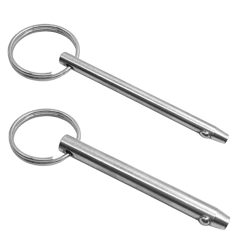 8mm 6.3mm Quick Release Pins 76mm Stainless Steel Boat Top Pins (4Pcs)