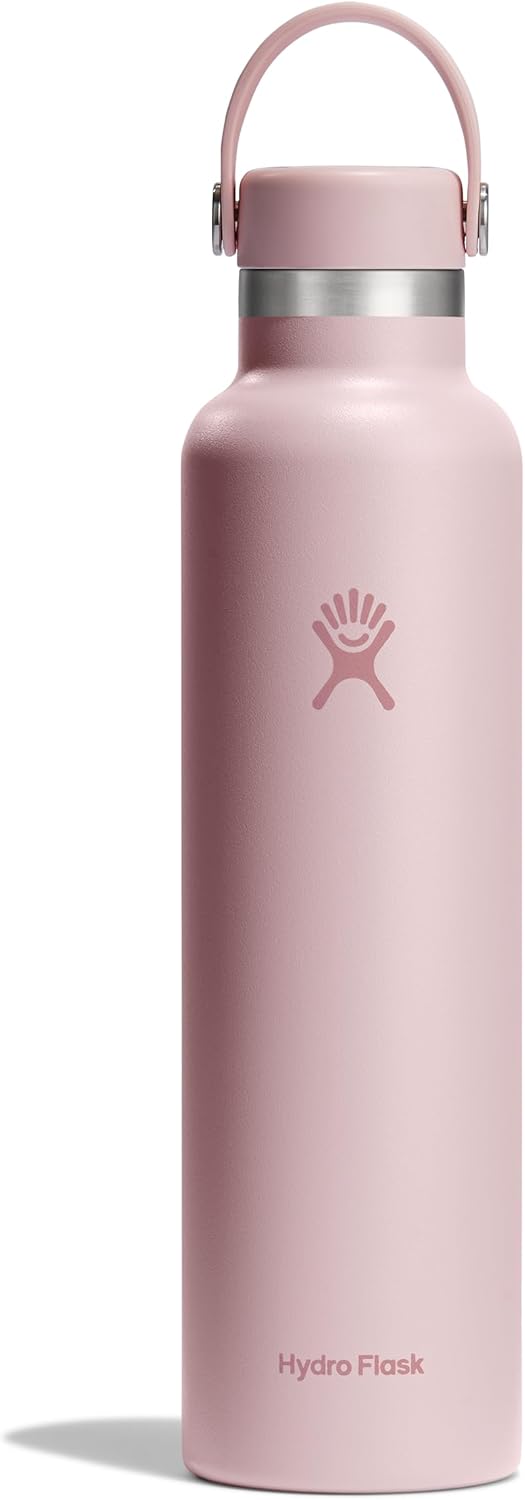 Hydro Flask Water Bottle - Insulated Stainless Steel - Non Spill, Leakproof in 24 Oz White