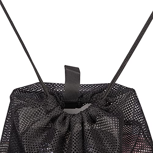 Mesh Drawstring Bag for Gym Beach Travel Laundry - Large Ventilated Storage