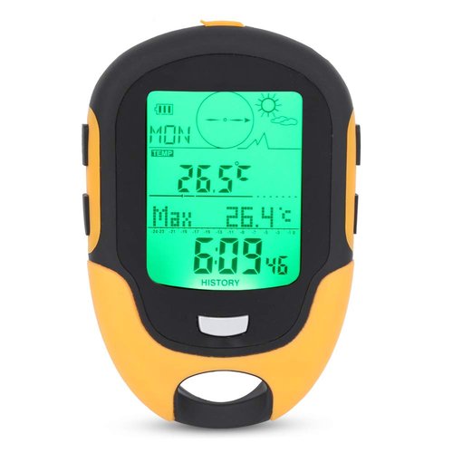 VGEBY Altimeter, FR500 Outdoor Multifunctional Hygrometer Thermometer Barometer for Climbing Hiking Barometer/Altimeter Sensor