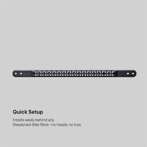 Steadyrack GearMate SteadySpine - Bike Accessories Storage for Garage and Home - Space Saver, Adaptable System - 28 bracket positions - Integrates with all bike racks.