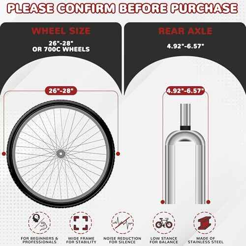 Fitvids Bike Trainer Stand Steel Bicycle Exercise Fluid Magnetic Stand with Front Wheel Riser Block,Multiple Options