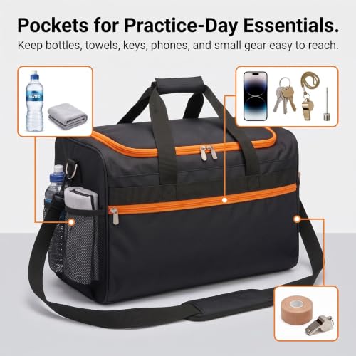 Football Equipment Carry Bag Fits 6 Official Size Footballs Durable Oxford Storage