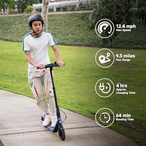 Segway Ninebot eKickScooter - Electric Scooter for Kids 6-14, w/t Adjustable Handlebar Height (Only C2 Pro) for Riders up to 132 lbs, Includes New Cruise Mode, UL-2272 Certified