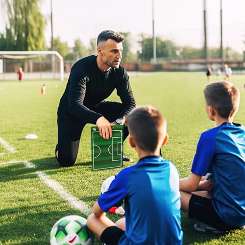 Soccer Coaching Clipboard Double-Sided Dry Erase Tactical Board - WISYOK