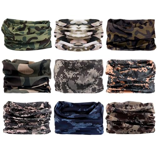 B-Camo Neck Gaiter for Men and Women Headwear Face Covering Mask - Seamless Versatile Balaclava