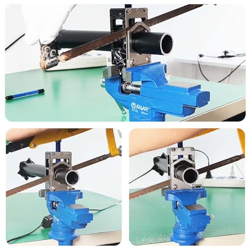 Bike Saw Guide for Fork Steerer Seat Post Handlebar - Blue