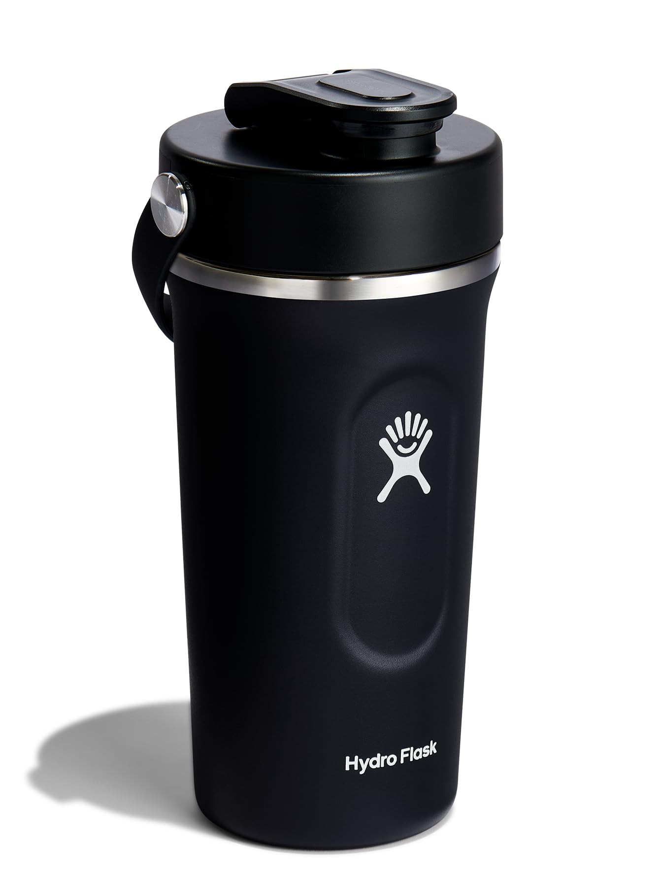 Hydro Flask Shaker Bottle – Insulated Stainless Steel Gym Bottle for Pre Workout & Protein 24 Oz Black