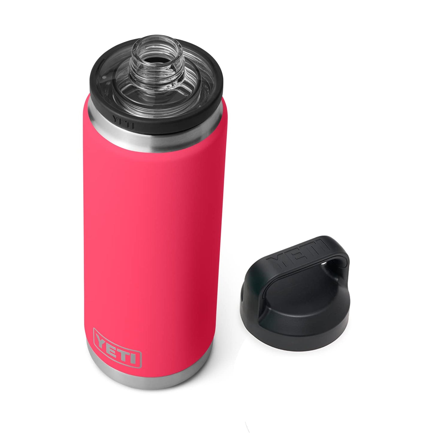 YETI Rambler 26 oz Bottle, Leakproof, Vacuum Insulated, Stainless Steel with Chug Cap, Bimini Pink