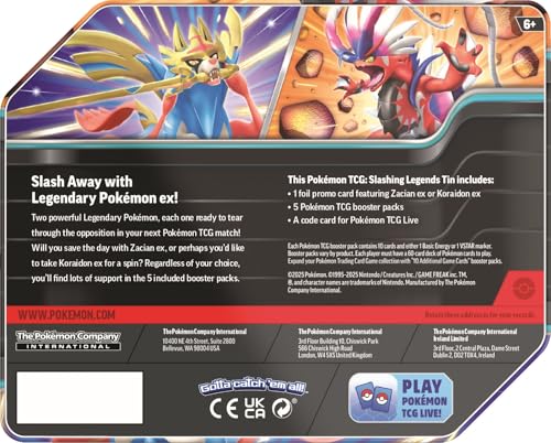 Pokémon TCG: Slashing Legends Tin