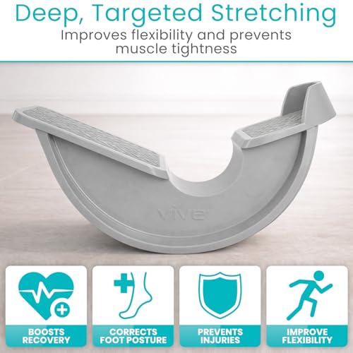 Foot Rocker Calf Stretcher for Achilles Tendinitis & Heel Pain - Non Slip