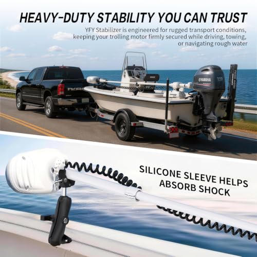 Heavy-Duty Trolling Motor Stabilizer for Crestliner SureMount - 90 Degree Variation