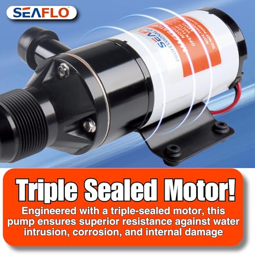 SEAFLO New Macerator Pump System 12V for RV Marine 01 Series Improved Motor