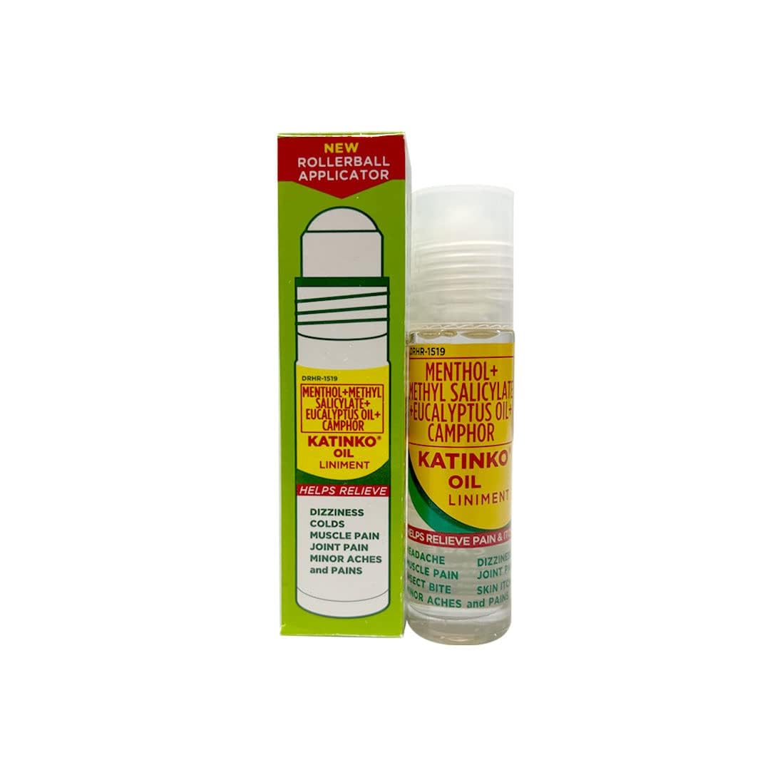 Katinko Oil Liniment Rollerball Applicator, 10ml (3 Pack)