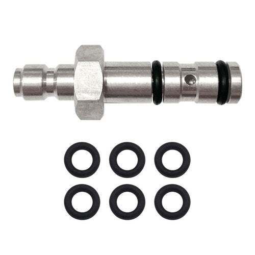 HMKUGO Paintball PCP Quick Filling Charging Probe Replacement Adapter, 9mm OD Air Tool Fitting for Filling Hole with Extra 6 O-Rings