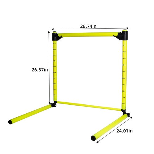Adjustable Hurdles with Scale - Detachable Agility Training Equipment for Track, Soccer & Football, Indoor & Outdoor Use, Ideal for Athletic Jumping & Speed Drills