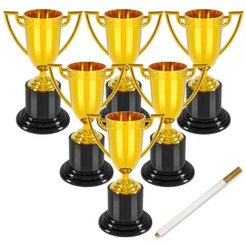4 inch Mini Trophies, Trophies for Kindergarten Graduation, Bowling tournaments, Basketball Games, Kids Soccer Awards, Must Have Football Party Favors, Plastic Trophy.
