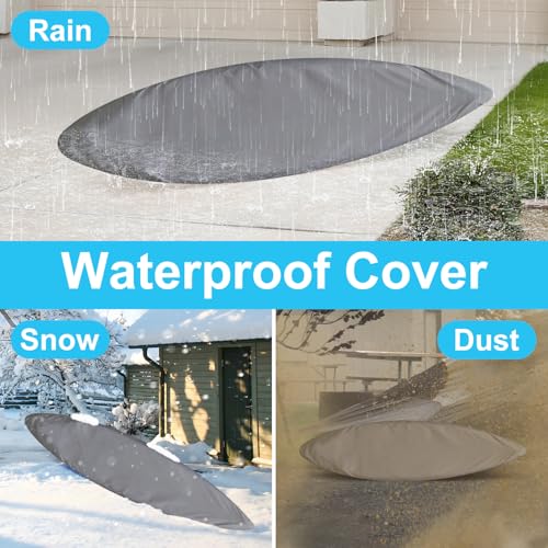 Kayak Cover Waterproof 11.8FT Camouflage UV Resistant Outdoor Storage