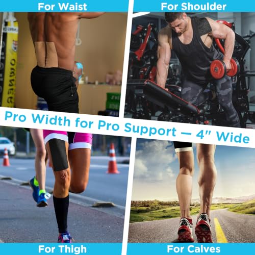Extra Wide Kinesiology Tape Roll 4 in x 65.6 ft Beige Bulk Uncut Sport Tape