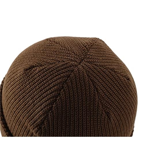 Connectyle Classic Double Layer Knit Beanie Hat Warm Thick Acrylic Winter Hats Daily Cuffed Beanies Watch Hat for Men Women