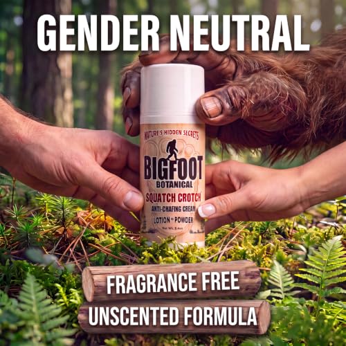 Bigfoot Botanical Squatch Anti-Chafing Cream Men Women Fragrance Free Moisture & Sweat Defense