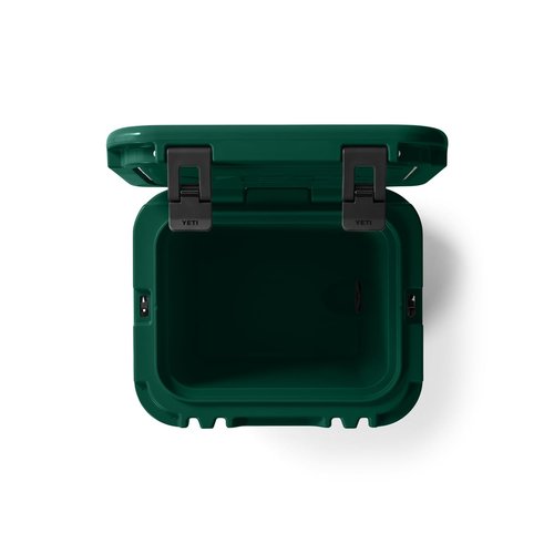 YETI Roadie 24 Hard Cooler with DoubleDuty Shoulder Strap and Drain Plug, Black Forest Green