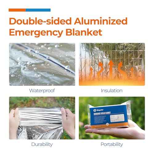Emergency Blankets (30 Packs, 84" L x 52" W) Mylar Thermal Blankets for Survival and Protection,Space Blanket Survival Kits Camping Blanket, Ideal for Outdoors, Hiking, Survival, Marathons