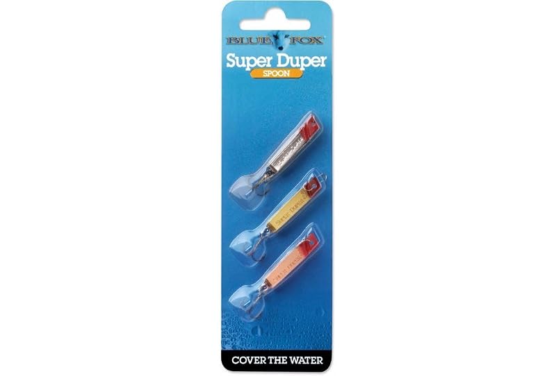 Fishing Lure Kit – Blue Fox Assorted Spoons for Trout, Salmon & Bass | Variation: Multi+Size 1/10