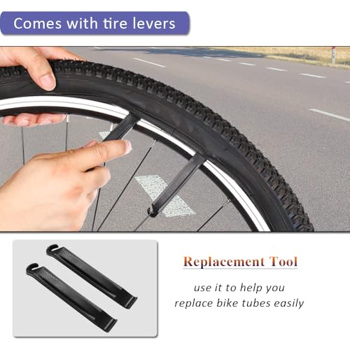 26 Inch Bike Inner Tubes 4.0 Fat Tire with AV35mm Schrader Valve - Pack of 2