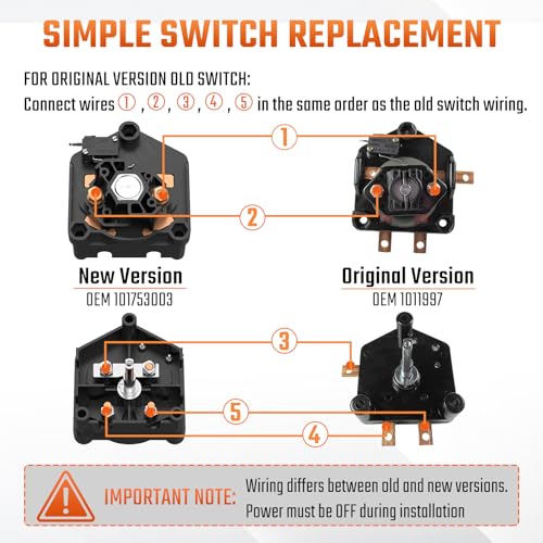 Golf Cart Forward and Reverse Switch with Handle for Club Car DS 1983-Up