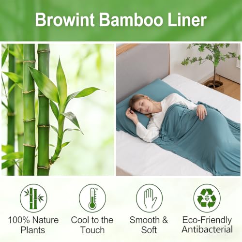 Viking Rectangular Travel Sheets with Pillow Pocket - Summer Sleep Sack for Camping & Hotels