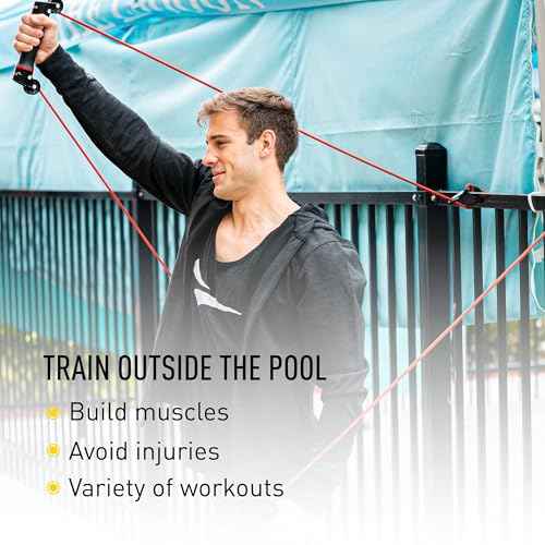 FINIS Slide Dryland Trainer - Dual-Handled Resistance Bands for Swim Strength & Stroke Training