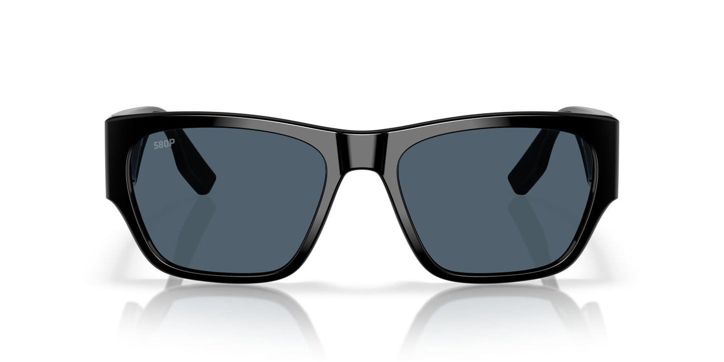 Costa Del Mar Sueños Sunglasses, Black/Grey Polarized 580P, 57 mm