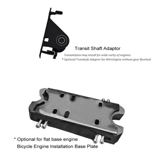 Fuel Tank Bike Frame Kit Wheel Fork Kit with 26in 6 Mag Integrated Wheel, Banana Saddle, Tripple Tree Suspension Fork 3.4L Integrated Fuel Tank for 2/4 Stroke Bike Mini-Engine (Black Mid-Frame)