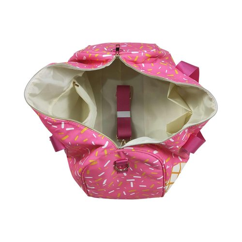 BA0298 Splatter Ice Cream Drip Gem Sports Bag， Travel Bag.