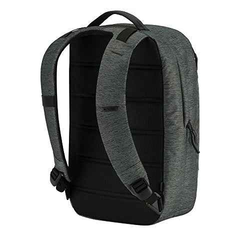 Incase Compact City Backpack ? 18L Everyday Travel Tech Backpack and Laptop Bag for Work or School ? Three Pockets, 16¡± Padded Laptop Sleeve, Quick Access Pocket ? Heather Black