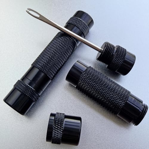 1pcs Tubeless Bike Tire Repair Kit for Road and Mountain Bikes - Puncture Fix with Canister and Plug Tool