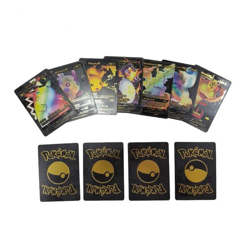 55 PCS Black Foil Trading Cards – VMAX, GX, EX Style Cards – Limited Edition Collectible TCG Deck Box – Rare Shiny Cards for Kids, Fans & Collectors – No Duplicates