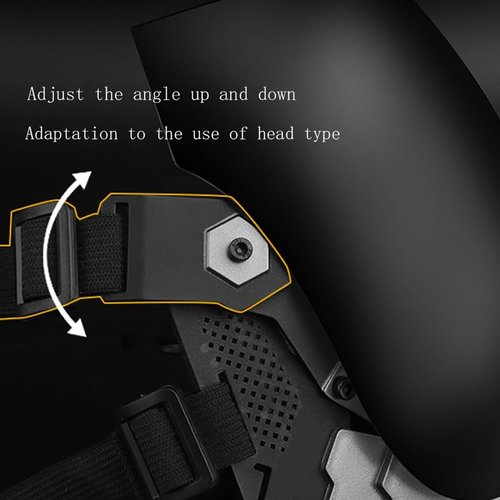 HSAPAZD Tactical Punk Mask Sci-fi Functional Wind Mechanical Role-Playing Mask Half Helmet Technology Sense Paintball Firearms Outdoor Skiing Anti-Fog Goggles CS War Game Protective Equipment