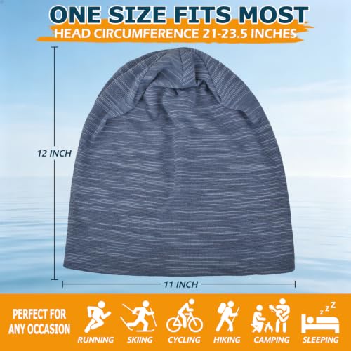 EINSKEY 4-Pack Multicolor Cotton Slouchy Beanie for Men Women - Summer UV Sun Protection