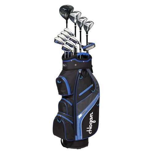 Hogan Golf FW-817 Men Right Golf Clubs Set with Cart Bag, Regular Flex (Graphite/Steel)