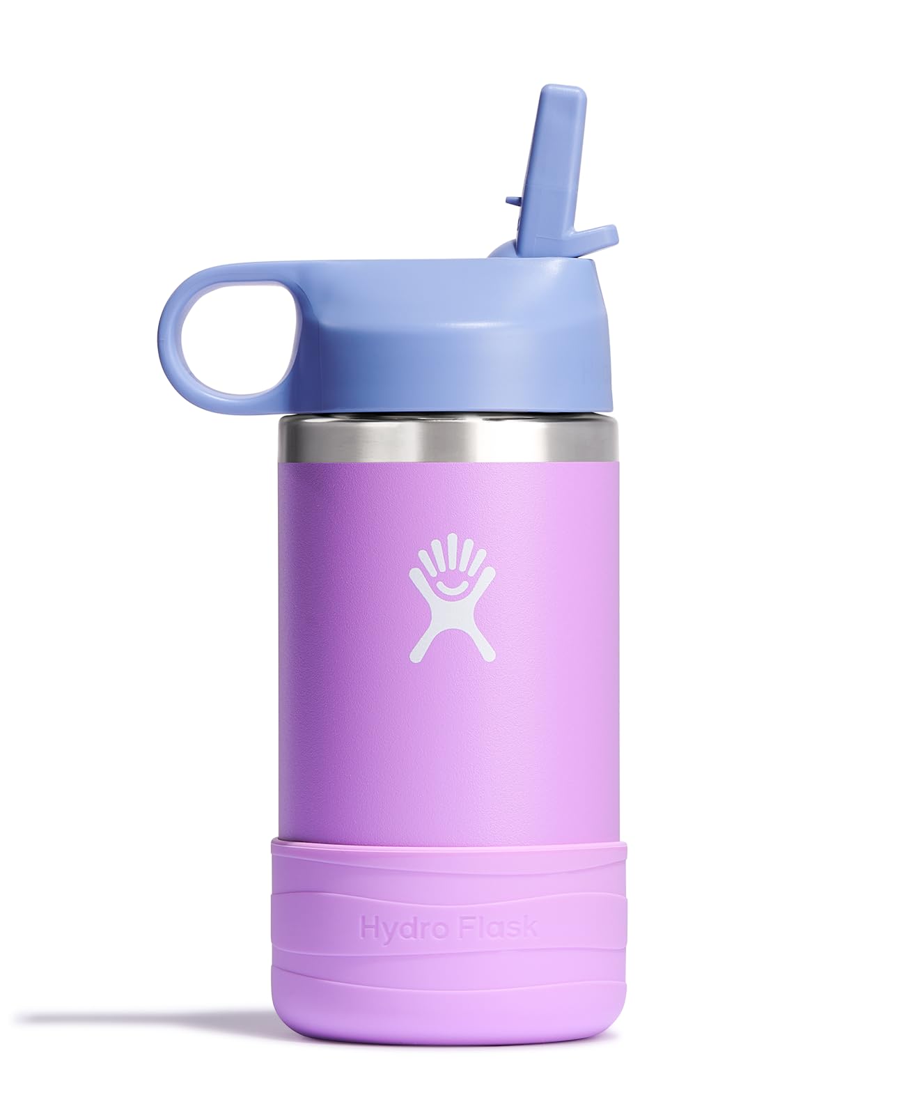 Hydro Flask 12 Oz Kids Wide Mouth Straw Cap And Boot Peony