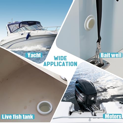 Yaocom 1-1/4 Inch Adjustable Marine Splashwell Drain Pipe for Boat Water Overflow