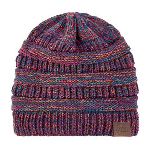 Beanies Women Satin Lined Beanie Winter Hats for Women Silk Lined Slouchy Beanie for Winter Warm Knit Cuffed Beanie Hat