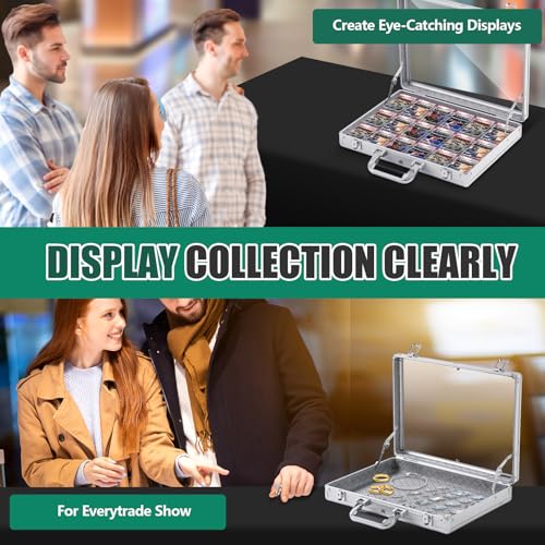 Silver Trade Show Display Case Tabletop Aluminum & Acrylic 16x12 with Locks