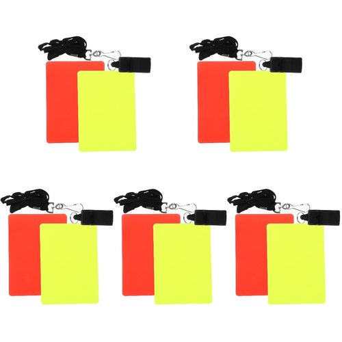YARNOW Competition Referee Kit Soccer Cards Whistle Set for Volleyball Football Soccer Matches