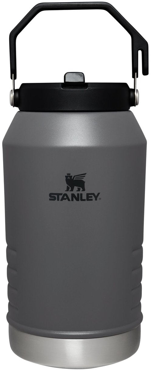Stanley IceFlow Flip Straw Jug with Handle 96 oz| Twist On Lid and Flip Up Straw | Leak Resistant for Travel and Sports | Insulated Stainless Steel | BPA-Free | Charcoal