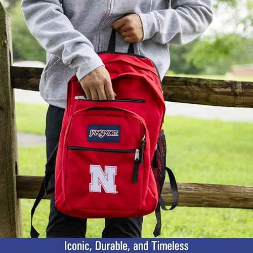 JanSport NCAA Officially Licensed Backpack, Florida Gators, Big Student with Padded 15-Inch Laptop Sleeve, 2 Compartment Computer Bag with Bottle Pocket & Haul Handle, Book Rucksack, Graphite Grey