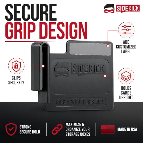 SIDEKICK Mini Trading Card Box Divider Black 5-Pack - Card Support Organizer